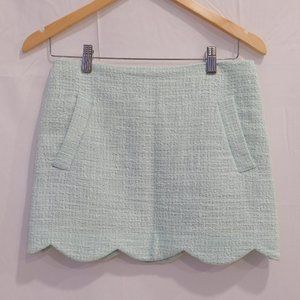 Topshop Scalloped Mini Skirt